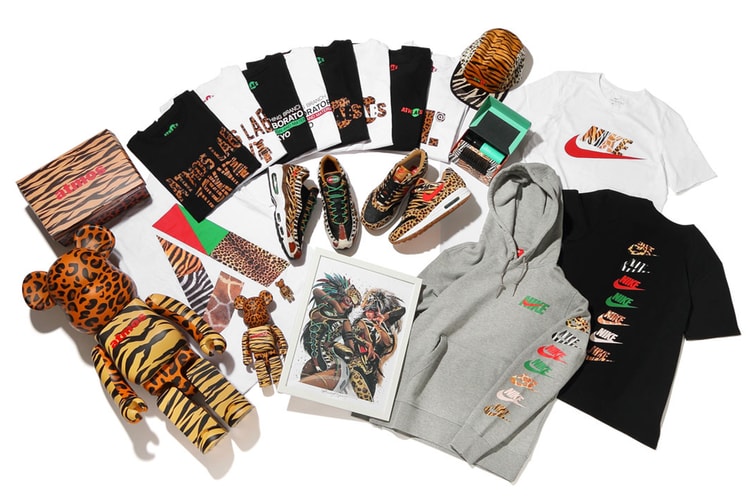 atmos より Nike 最新コラボとリンクする多種多様なアイテムが並ぶ “Animal Collection” が登場