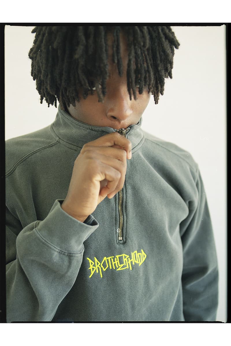  Brotherhood よりチルなムードを漂わせる2018年最新ルックブックが到着 こなれ感たっぷりなナイロン素材のトラックスーツやアメ車のグラフィックプリントTシャツなど即戦力アイテムがラインアップ アメリカ カリフォルニア ストリートブランド Brotherhood ブラザーフッド 2018年春シーズン ベーシック ナイロン素材 トラックスーツ ハーフジップ スウェットパーカ アメ車 Tシャツ 刺繍入りキャップ キーチェーン ピンズ 西海岸 リラックスムード WISM ウィズム 通販 オンライン HYPEBEAST ハイプビースト