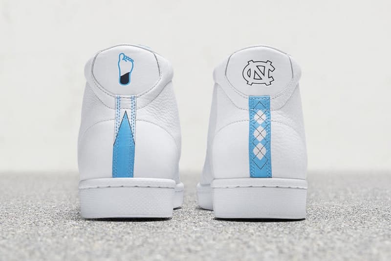 マイケル・ジョーダンがかつて所属したノースカロライナ大学仕様の Converse Pro Leather が登場 〈Converse〉のシェブロン&スターを〈Jordan Brand〉のジャンプマンにアップデート バスケの神様 Michael Jordan マイケル・ジョーダン Converse コンバース Pro Leather NCAA 全米大学体育バスケットボールトーナメント UNC ノースカロライナ大学 シェブロン&スター ジャンプマン オフィシャル契約 ユニホームカラー チームロゴ Nike ナイキ Tinker Hatfield ティンカー・ハットフィールド HYPEBEAST ハイプビースト