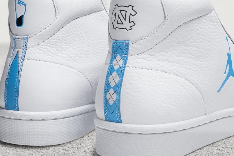 マイケル・ジョーダンがかつて所属したノースカロライナ大学仕様の Converse Pro Leather が登場 〈Converse〉のシェブロン&スターを〈Jordan Brand〉のジャンプマンにアップデート バスケの神様 Michael Jordan マイケル・ジョーダン Converse コンバース Pro Leather NCAA 全米大学体育バスケットボールトーナメント UNC ノースカロライナ大学 シェブロン&スター ジャンプマン オフィシャル契約 ユニホームカラー チームロゴ Nike ナイキ Tinker Hatfield ティンカー・ハットフィールド HYPEBEAST ハイプビースト