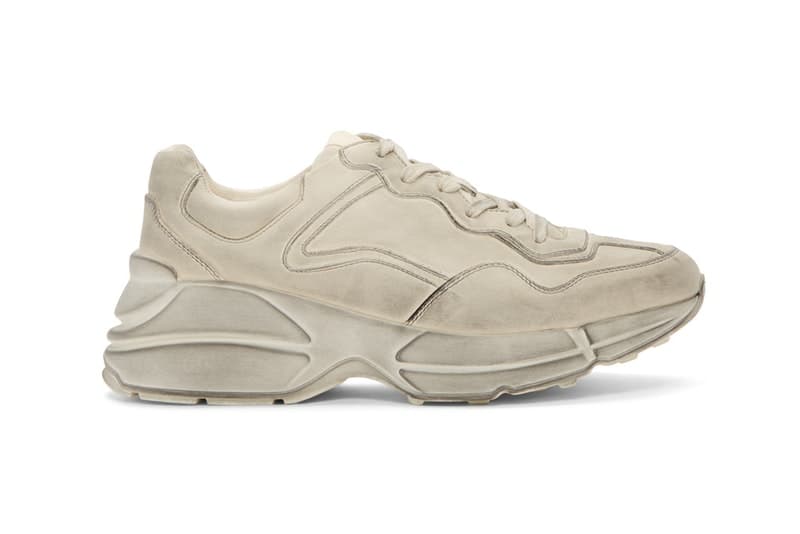 Gucci からシーンで話題沸騰中のヴィンテージ加工を施した新作 Rhyton がリリース 〈Vetements〉や〈Balenciaga〉に次ぐブレイクスニーカーが誕生か? Kim Jones ダッドスニーカー チャンク キム・ジョーンズ Demna Gvasalia デムナ・ヴァザリア Gucci グッチ シンボリック Rhyton リュトン イタリアメイド ヴィンテージレザー Vetements ヴェトモン Balenciaga バレンシアガ One Direction 新広告塔 ワン・ダイレクション Harry Styles ハリー・スタイルズ HYPEBEAST ハイプビースト