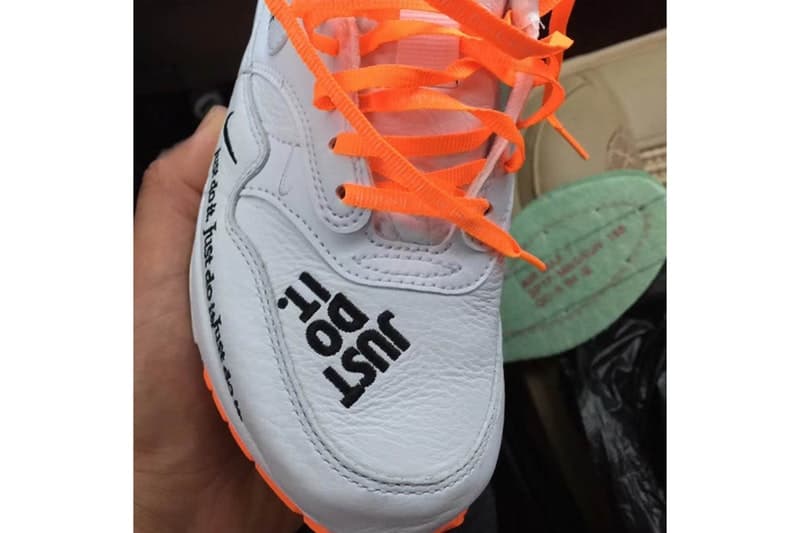 Nike の広告コピー “Just Do It” 誕生30周年を記念したデコラティブな Air Max 1 がリーク 敏腕実業家が考案した誰もが知るこのスローガンの由来はご存知? Virgil Abloh ヴァージル・アブロー The Ten Nike ナイキ 広告コピー Just Do It Wieden+Kennedy ワイデン アンド ケネディ Dan Wieden ダン・ヴィーデン 死刑囚 Let’s do it! さぁ、やろうぜ Instagram @spicychickenwings Air Max 1 オレンジ シューレース ビジブルエア スウッシュ AM1 HYPEBEAST ハイプビースト インスタグラム