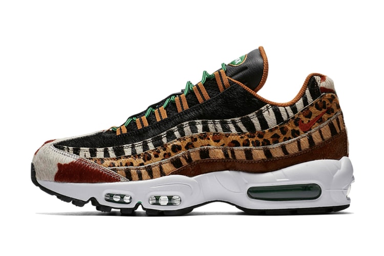 Nike x atmos の Air Max 1 & Air Max 95 からなる “Animal” パックの正式発売情報が解禁
