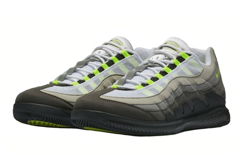 Nike よりロジャー・フェデラーモデルと Air Max 95 を融合させた最新シューズ2型が登場 イエローグラデで知られる王道カラー“Neon”とマルチカラーが目を引く“Greedy”というファン垂涎の2色がラインアップ 36歳6カ月 世界ランキング1位 プロテニスプレイヤー Roger Federer ロジャー・フェデラー シグネチャーモデル Air Max 95 バスケの神様 Michael Jordan マイケル・ジョーダン AM95 Greedy イエローグラデ Neon NikeCourt Zoom Vapor RF 180ドル 約18,997円 3月20日 3月9日 NIKE.COM 高橋盾 UNDERCOVER アンダーカバー Nike ナイキ HYPEBEAST ハイプビースト