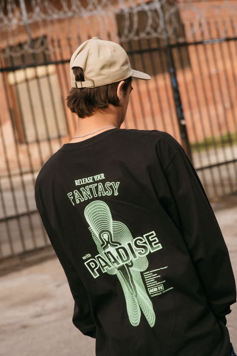太陽を味方につけるエネルギッシュな色合いに包まれた Paradise Youth Club 2018年春夏ルックブック インドネシアの新興ブランドによるカレッジとストリートを融合させた多種多様なグラフィックデザインに注目 Dominate Jakarta ドゥミネート ジャカルタ インドネシア 新鋭ストリートブランド Paradise Youth Club パラダイス ユース クラブ 2018年春夏シーズン Utopian Frequency ユートピア周波数 エネルギッシュ レッド オレンジ イエロー ブルー カラーパレット コーチジャケット スウェットパーカ ロングスリーブTシャツ ボタンダウンシャツ&ショーツ オンラインサイト Public Enemy パブリック エナミー Supreme シュプリーム UNDERCOVER アンダーカバー HYPEBEAST ハイプビースト