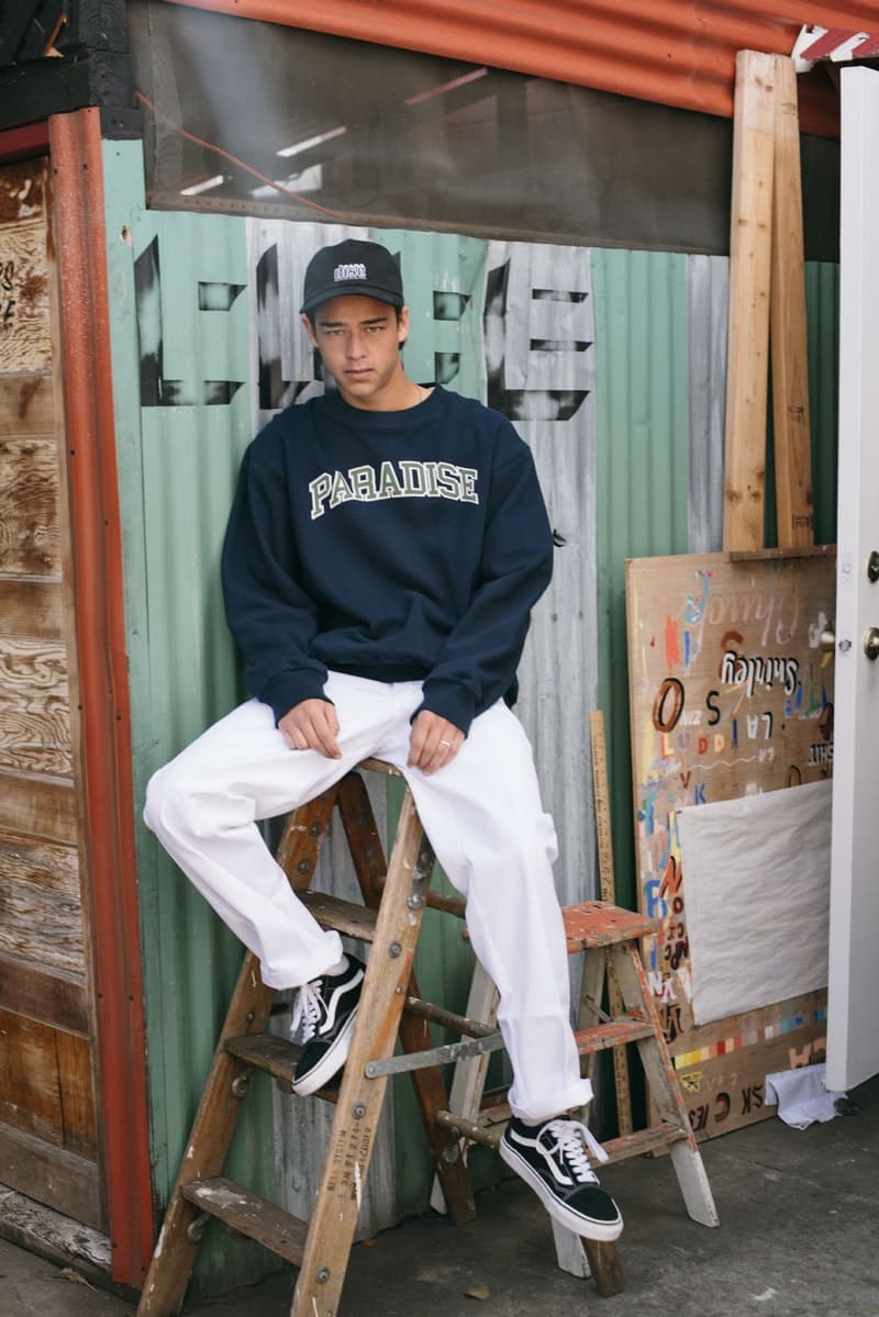 太陽を味方につけるエネルギッシュな色合いに包まれた Paradise Youth Club 2018年春夏ルックブック インドネシアの新興ブランドによるカレッジとストリートを融合させた多種多様なグラフィックデザインに注目 Dominate Jakarta ドゥミネート ジャカルタ インドネシア 新鋭ストリートブランド Paradise Youth Club パラダイス ユース クラブ 2018年春夏シーズン Utopian Frequency ユートピア周波数 エネルギッシュ レッド オレンジ イエロー ブルー カラーパレット コーチジャケット スウェットパーカ ロングスリーブTシャツ ボタンダウンシャツ＆ショーツ オンラインサイト Public Enemy パブリック エナミー Supreme シュプリーム UNDERCOVER アンダーカバー HYPEBEAST ハイプビースト