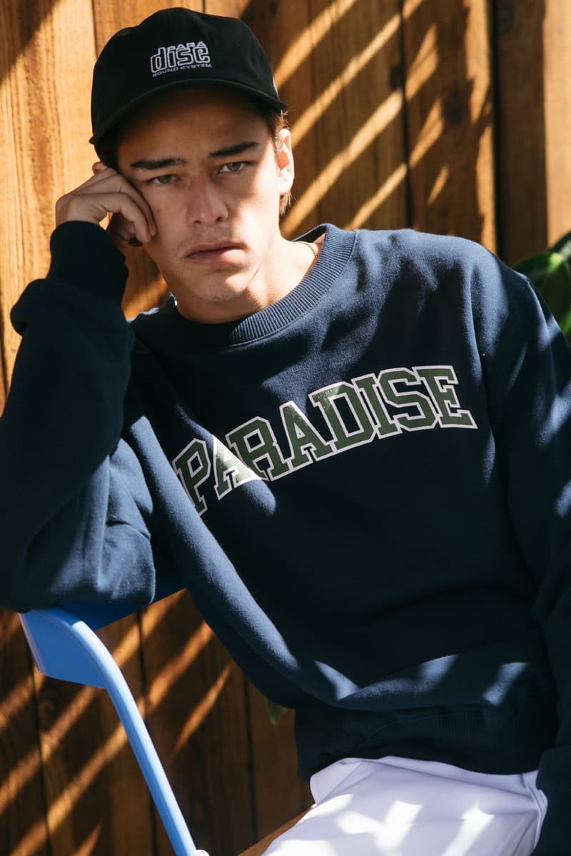 太陽を味方につけるエネルギッシュな色合いに包まれた Paradise Youth Club 2018年春夏ルックブック インドネシアの新興ブランドによるカレッジとストリートを融合させた多種多様なグラフィックデザインに注目 Dominate Jakarta ドゥミネート ジャカルタ インドネシア 新鋭ストリートブランド Paradise Youth Club パラダイス ユース クラブ 2018年春夏シーズン Utopian Frequency ユートピア周波数 エネルギッシュ レッド オレンジ イエロー ブルー カラーパレット コーチジャケット スウェットパーカ ロングスリーブTシャツ ボタンダウンシャツ＆ショーツ オンラインサイト Public Enemy パブリック エナミー Supreme シュプリーム UNDERCOVER アンダーカバー HYPEBEAST ハイプビースト