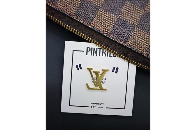 ヴァージル・アブローの Louis Vuitton デザイナー就任に便乗した PINTRILL の新作ピンバッジ 〈Louis Vuitton〉のLVロゴを反転させ、商品名も“PIN”とド直球 HYPEBEAST