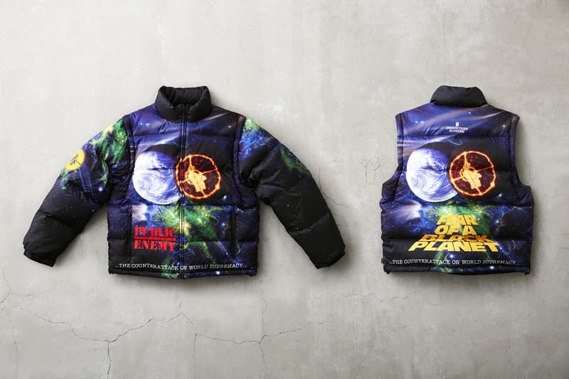 Supreme x UNDERCOVER x Public Enemy のルックブック&アイテム一覧が解禁 英国シューズメーカー〈Dr.Martens〉を迎えたコラボシューズを含む豪華ラインアップの国内リリース情報も解禁 Nike ナイキ NBA Supreme シュプリーム UNDERCOVER アンダーカバー ヒップホップユニット Public Enemy パブリック エナミー 3rdアルバム Fear of a Black Planet グラフィック ダウンジャケット ベスト モッズコート スウェットセットアップ 開襟シャツ カーゴパンツ ロングスリーブTシャツ Dr.Martens ドクターマーチン コラボ3ホールブーツ ネックレス ラグ HYPEBEAST ハイプビースト