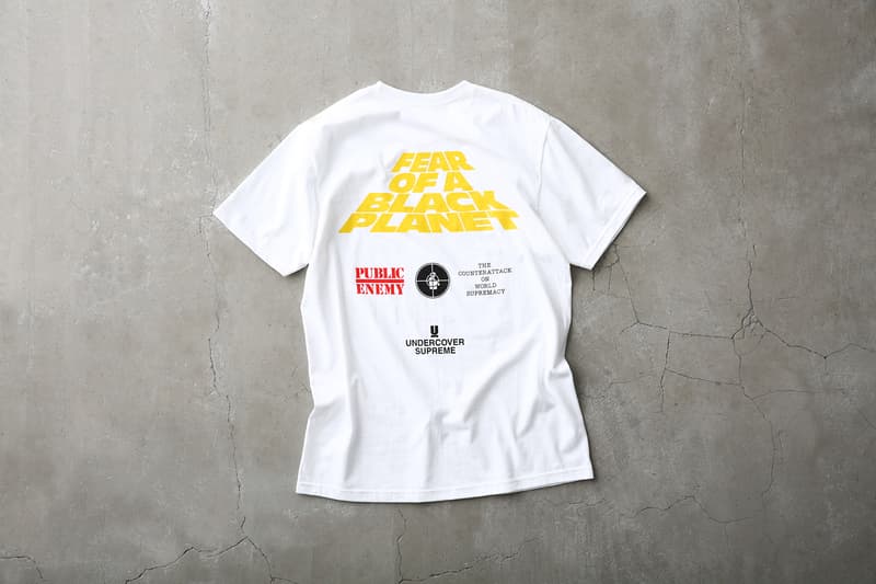 Supreme x UNDERCOVER x Public Enemy のルックブック&アイテム一覧が解禁 英国シューズメーカー〈Dr.Martens〉を迎えたコラボシューズを含む豪華ラインアップの国内リリース情報も解禁 Nike ナイキ NBA Supreme シュプリーム UNDERCOVER アンダーカバー ヒップホップユニット Public Enemy パブリック エナミー 3rdアルバム Fear of a Black Planet グラフィック ダウンジャケット ベスト モッズコート スウェットセットアップ 開襟シャツ カーゴパンツ ロングスリーブTシャツ Dr.Martens ドクターマーチン コラボ3ホールブーツ ネックレス ラグ HYPEBEAST ハイプビースト