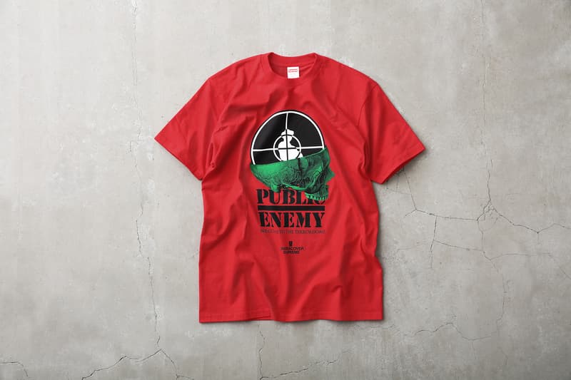 Supreme x UNDERCOVER x Public Enemy のルックブック&アイテム一覧が解禁 英国シューズメーカー〈Dr.Martens〉を迎えたコラボシューズを含む豪華ラインアップの国内リリース情報も解禁 Nike ナイキ NBA Supreme シュプリーム UNDERCOVER アンダーカバー ヒップホップユニット Public Enemy パブリック エナミー 3rdアルバム Fear of a Black Planet グラフィック ダウンジャケット ベスト モッズコート スウェットセットアップ 開襟シャツ カーゴパンツ ロングスリーブTシャツ Dr.Martens ドクターマーチン コラボ3ホールブーツ ネックレス ラグ HYPEBEAST ハイプビースト
