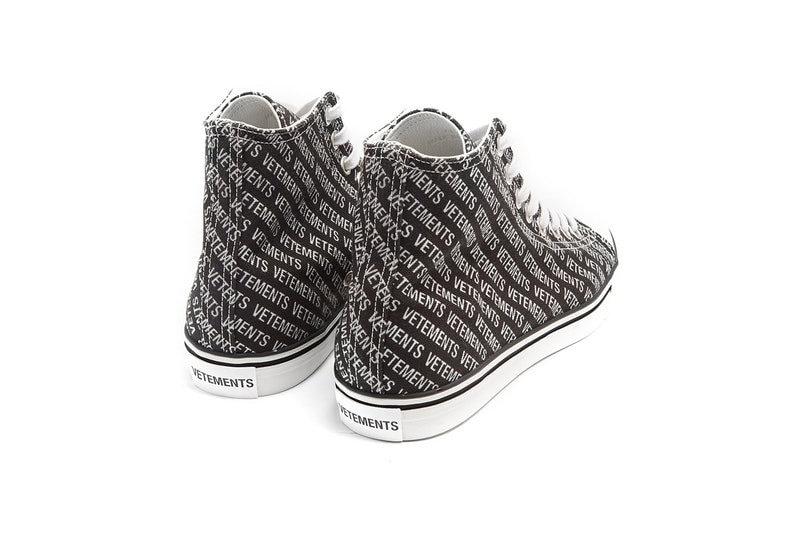 Vetements より Converse の不朽の名作に酷似した新作フットウェアがリリース 360度ぐるっと見渡してもChuck Taylorにしか見えない1足が登場 大手運送会社 DHL Demna Gvasalia デムナ・ヴァザリア 2018年春夏 カプセルコレクション Vetements ヴェトモン Converse コンバース Chuck Taylor チャックテイラー ブランディング MATCHESFASHION.COM Virgil Abloh ヴァージル・アブロー Nike ナイキ Balenciaga バレンシアガ HYPEBEAST ハイプビースト