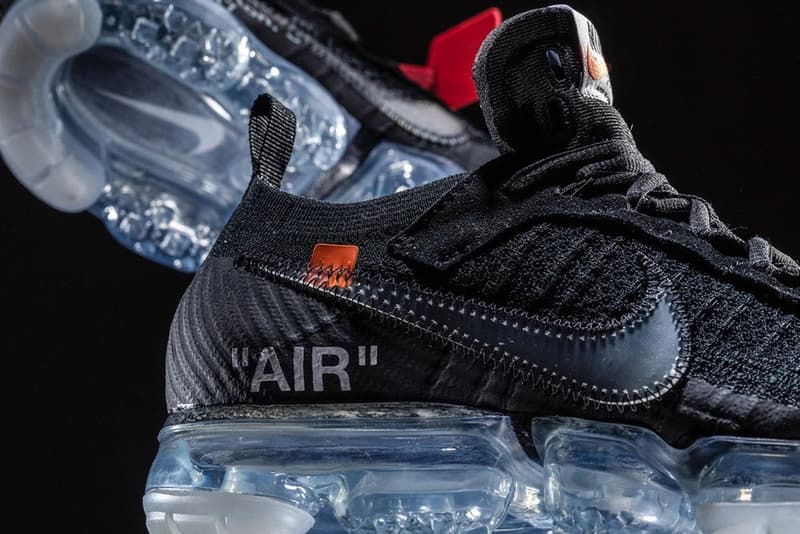 ヴァージル・アブロー x Nike Air VaporMax Flyknit “Black” のディテールに迫ったフォトセットが到着 3月30日（現地時間）にアメリカ本国での先行リリースを控える話題作を一足先にチェック Kim Jones キム・ジョーンズ Louis Vuitton ルイ・ヴィトン メンズウェアデザイナー Virgil Abloh ヴァージル・アブロー Nike ナイキ Air VaporMax Flyknit “White” Air VaporMax Flyknit インダストリアルスタンプ ZIP TIEパーツ HYPEBEAST ハイプビースト