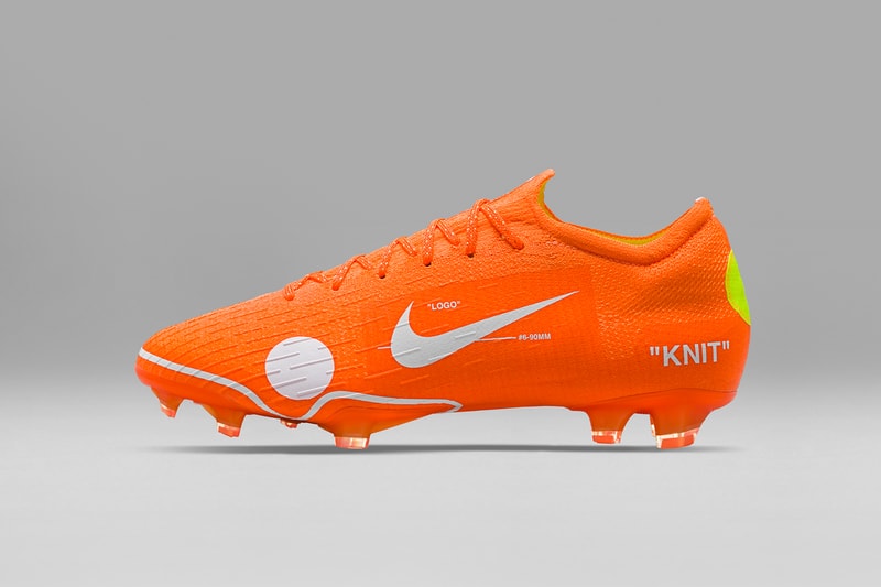 ヴァージル・アブロー x Nike の強力タッグによる新作サッカースパイクのビジュアルが登場 世界最高峰のサッカープレイヤーも愛用するMercurial 12 Eliteをベースモデルに採用  GU ジーユー Kim Jones キム・ジョーンズ Nike Football 2018 London Off-White™️ オフホワイト バズメーカー Virgil Abloh ヴァージル・アブロー Nike ナイキ 未発表モデル The Ten サッカースパイク Christiano Ronaldo クリスティアーノ・ロナウド スパイク Mercurial 12 Elite マーキュリアル 12 エリート ホワイト ブルー イエロー ドット模様 スウッシュ 二重引用符 ヴィヴィッドオレンジ Blazer Mid HYPEBEAST ハイプビースト