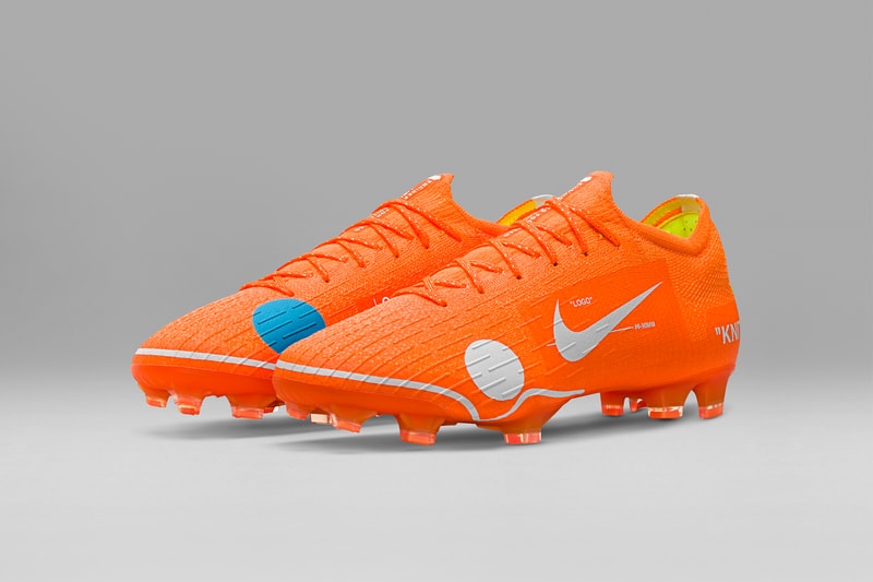 ヴァージル・アブロー x Nike の強力タッグによる新作サッカースパイクのビジュアルが登場 世界最高峰のサッカープレイヤーも愛用するMercurial 12 Eliteをベースモデルに採用  GU ジーユー Kim Jones キム・ジョーンズ Nike Football 2018 London Off-White™️ オフホワイト バズメーカー Virgil Abloh ヴァージル・アブロー Nike ナイキ 未発表モデル The Ten サッカースパイク Christiano Ronaldo クリスティアーノ・ロナウド スパイク Mercurial 12 Elite マーキュリアル 12 エリート ホワイト ブルー イエロー ドット模様 スウッシュ 二重引用符 ヴィヴィッドオレンジ Blazer Mid HYPEBEAST ハイプビースト