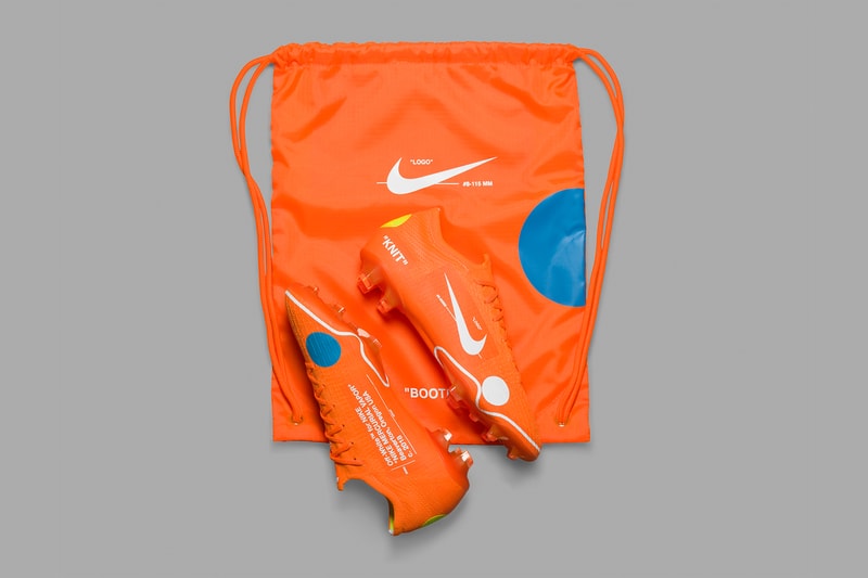 ヴァージル・アブロー x Nike の強力タッグによる新作サッカースパイクのビジュアルが登場 世界最高峰のサッカープレイヤーも愛用するMercurial 12 Eliteをベースモデルに採用  GU ジーユー Kim Jones キム・ジョーンズ Nike Football 2018 London Off-White™️ オフホワイト バズメーカー Virgil Abloh ヴァージル・アブロー Nike ナイキ 未発表モデル The Ten サッカースパイク Christiano Ronaldo クリスティアーノ・ロナウド スパイク Mercurial 12 Elite マーキュリアル 12 エリート ホワイト ブルー イエロー ドット模様 スウッシュ 二重引用符 ヴィヴィッドオレンジ Blazer Mid HYPEBEAST ハイプビースト