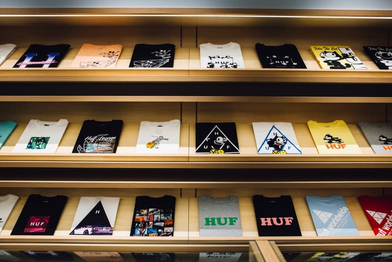 HUF のニューショップ HUF HARAJUKU の店内をいち早くチェック