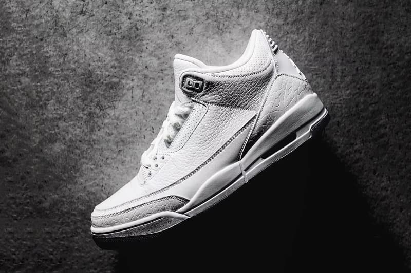 Air Jordan Pure White Tumbled Leather