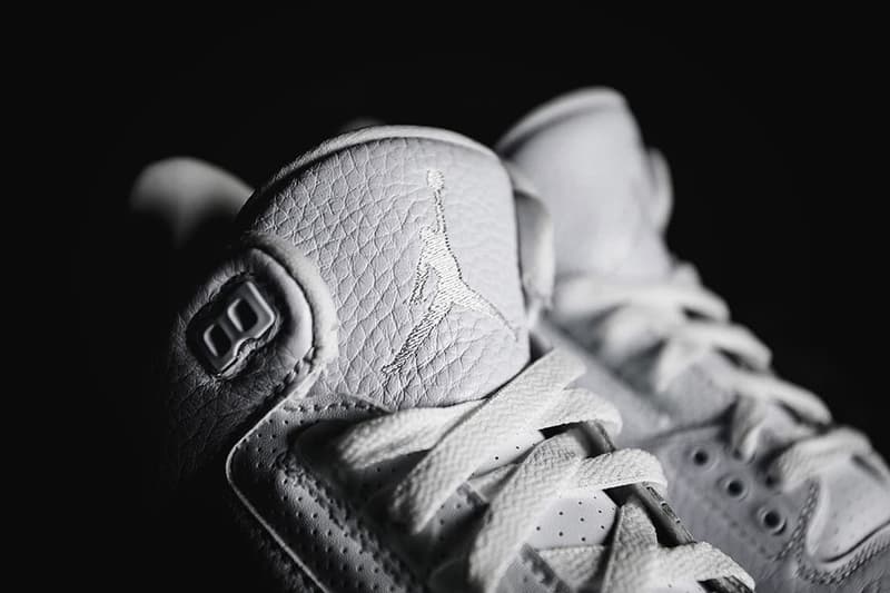 Air Jordan Pure White Tumbled Leather