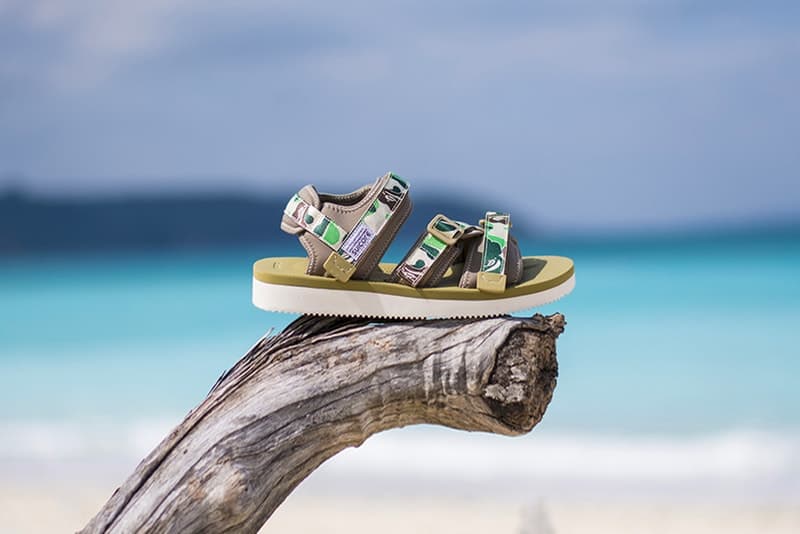 BAPE®️ x SUICOKE が夏の足元の主役を飾るコラボサンダルをリリース 最高の履き心地を提供する〈SUICOKE〉のオリジナルフッドベッドとBAPE CAMOが融合 〈Supreme（シュプリーム）〉とストリートの二大巨頭を分け合う〈BAPE®️（べイプ）〉が、本格的な夏の到来に先駆けて〈SUICOKE（スイコック）〉をパートナーに招聘し、コラボレーションサンダルをリリースする。無論、ソールには人が歩くときの力、支点をうまく利用し、ズレが生じて歩きづらさを感じないように独自開発された〈SUICOKE〉のオリジナルフッドベッドを採用。シャワーサンダルタイプのKAWとホールド力の高いKISEEをメンズ、レディース、キッズの3ラインで展開する今回のコラボレーションでは、テープ部分を〈BAPE®️〉の代名詞であるBAPE CAMOでカスタマイズしている。  各サンダルは〈A BATHING APE®〉正規取扱い店舗にて、5月5日（土）より発売開始。  あわせて、〈BAPE®️〉と『PORTER STAND』のコラボ企画“TRUNK SHOW”の情報もお見逃しなく。 HYPEBEAST