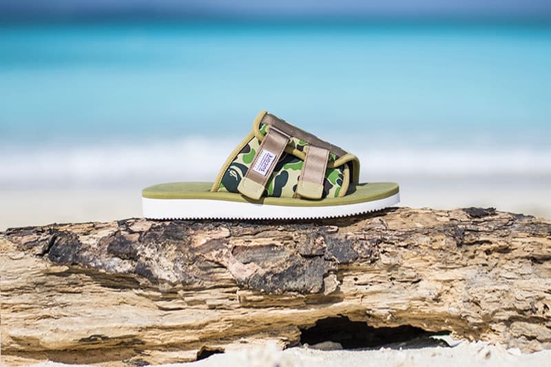 BAPE®️ x SUICOKE が夏の足元の主役を飾るコラボサンダルをリリース 最高の履き心地を提供する〈SUICOKE〉のオリジナルフッドベッドとBAPE CAMOが融合 〈Supreme（シュプリーム）〉とストリートの二大巨頭を分け合う〈BAPE®️（べイプ）〉が、本格的な夏の到来に先駆けて〈SUICOKE（スイコック）〉をパートナーに招聘し、コラボレーションサンダルをリリースする。無論、ソールには人が歩くときの力、支点をうまく利用し、ズレが生じて歩きづらさを感じないように独自開発された〈SUICOKE〉のオリジナルフッドベッドを採用。シャワーサンダルタイプのKAWとホールド力の高いKISEEをメンズ、レディース、キッズの3ラインで展開する今回のコラボレーションでは、テープ部分を〈BAPE®️〉の代名詞であるBAPE CAMOでカスタマイズしている。  各サンダルは〈A BATHING APE®〉正規取扱い店舗にて、5月5日（土）より発売開始。  あわせて、〈BAPE®️〉と『PORTER STAND』のコラボ企画“TRUNK SHOW”の情報もお見逃しなく。 HYPEBEAST