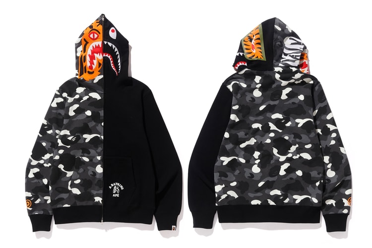 BAPE®️ より代表モチーフ2つを掛け合わせた人気の“タイガーシャーク”第3弾アイテムが登場