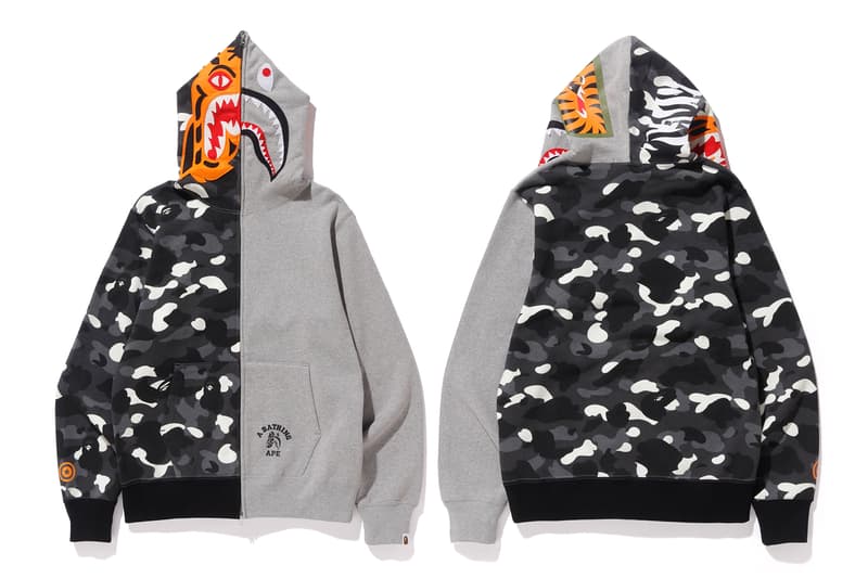 BAPE®️ より代表モチーフ2つを掛け合わせた人気の“タイガーシャーク”第3弾アイテムが登場 ベイプ　エイプ　