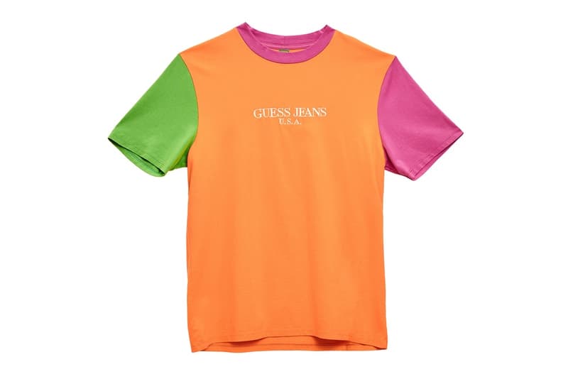 ショーン・ワザーズプーン x GUESS Jeans U.S.A. のコラボTシャツ一覧 西海岸の陽気な雰囲気を体現した夏にガシガシ着たいS/S Tシャツが豊富にラインアップ 先日、“VOTE FORWARD”の覇者として一躍世界にその名を知らしめたSean Wotherspoon(ショーン・ワザーズプーン)は、〈GUESS Jeans U.S.A.(ゲス ジーンズ U.S.A.)〉とのコラボレーションを予告するティーザーを投稿していた。本稿では、そのコレクションにラインアップするTシャツにクローズアップしたい。 人気の中心は『Round Two』のオーナーらしく、ボディ、袖、衿のリブ、ロゴで配色を変えたカラフルなS/Sだろう。また、ボーダーTシャツはピッチ違いで2種類。そして、コレクションタイトルである“GUESS Farmers Market”の文字をU字状に背面プリントした一枚は、パイナップルのアクセントがトロピカルな印象を与えてくれる。 夏にガシガシ愛用したい注目のダブルネームは、5月5日(現地時間)より発売開始。これまでの〈GUESS〉の動きを見ると、日本へのデリバリーにはタイムラグがあるはずなので、詳細はブランドからのアップデートを待とう。 あわせて、クラシカルなストリートスタイルを提案する〈GUESS GREEN LABEL〉の最新コレクションもお見逃しなく。