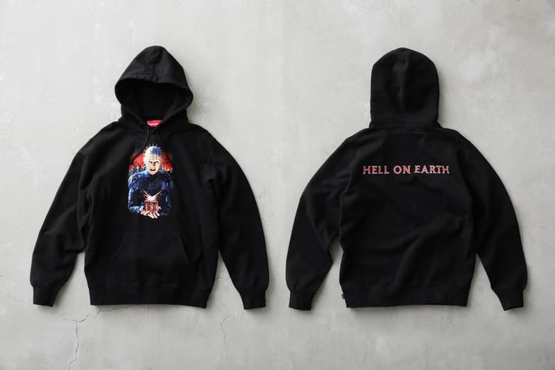 Supreme がホラーの金字塔『ヘル・レイザー』との最新コラボコレクションを発表 セノバイト(魔道士)やパズルボックスを用いた強烈なルックスのコラボアイテムが多数ラインアップ Nike ナイキ NBA UNDERCOVER アンダーカバー Public Enemy パブリック・エナミー Nan Goldin ナン・ゴールディン The North Face ザ・ノース・フェイス RIMOWA リモワ LACOSTE ラコステ Supreme シュプリーム ヘル・レイザー Clive Barker クライヴ・バーカー セノバイト 魔道士 パズルボックス トレンチコート ミリタリージャケット ニットセーター フーディ サッカーシャツ Tシャツ リラックスパンツ ショーツ ニットキャップ スケートデッキ シルバーキーチャーム 28日(土) オンラインストア