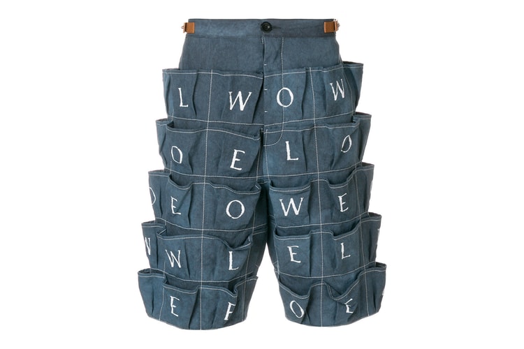 Loewe より無数のロゴ入りポケットを配したデッキショーツがリリース
