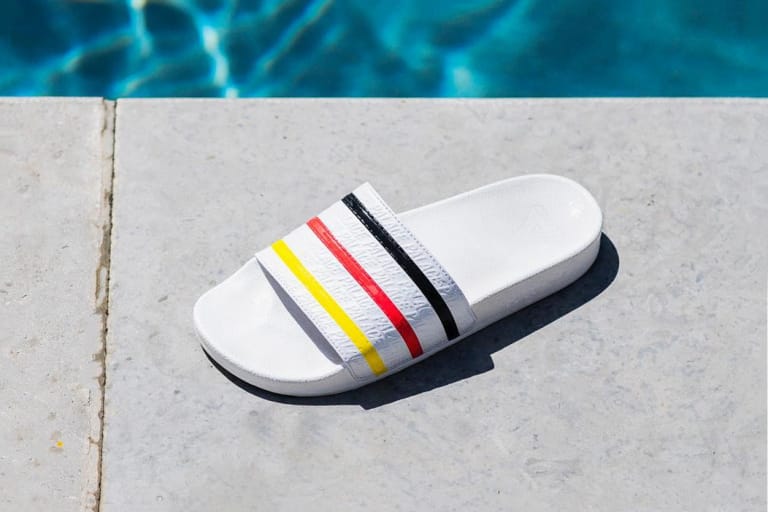 Palace x adidas Originals 2018年サマーコレクションよりコラボ Adilette が登場