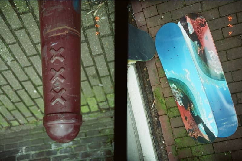 Pop Trading Company x Wayward London より故郷のビーチから着想を得たコラボカプセルが登場 スケートブランドとしての枠組みを越えた爽快感溢れるサマーアイテムがラインアップ  アムステルダム Pop Trading Company ポップ トレーディング カンパニー Palace Wayward Boys Choir PWBC ロンドン スケートレーベル Wayward London ウェイワード・ロンドン ビーチ 海洋生物 コーラルカラー ハワイアンシャツ ロングスリーブTシャツ ショーツ キャップ スケートデッキ Edition Omotesando Hills H Beauty&Youth Goldkiss 吾亦紅 HYPEBEAST ハイプビースト