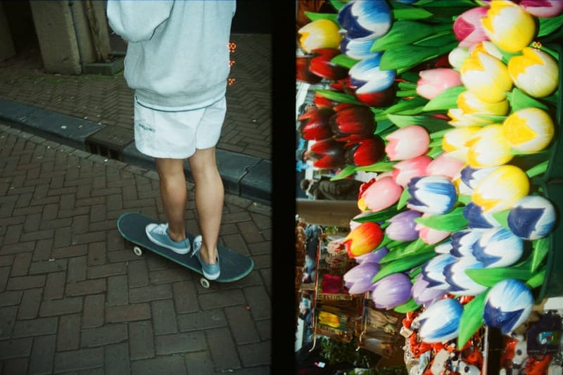 Pop Trading Company x Wayward London より故郷のビーチから着想を得たコラボカプセルが登場 スケートブランドとしての枠組みを越えた爽快感溢れるサマーアイテムがラインアップ  アムステルダム Pop Trading Company ポップ トレーディング カンパニー Palace Wayward Boys Choir PWBC ロンドン スケートレーベル Wayward London ウェイワード・ロンドン ビーチ 海洋生物 コーラルカラー ハワイアンシャツ ロングスリーブTシャツ ショーツ キャップ スケートデッキ Edition Omotesando Hills H Beauty&Youth Goldkiss 吾亦紅 HYPEBEAST ハイプビースト