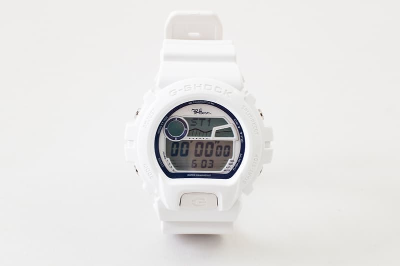 Ron Herman より国内2店舗オープン5周年を記念した別注 G-SHOCK GLX-6900 が登場 エレガンスを極めるホワイトの透明感と文句の付け所のない実用性を兼備した万能品をチェック Barneys New York バーニーズ ニューヨーク Dover Street Market ドーバーストリートマーケット Ron Herman ロンハーマン McDonald’s マクドナルド G-SHOCK ジーショック 六本木店 大阪店 エクストリーム スポーツ GLX-6900 20気圧防水 耐衝撃構造 タイドグラフムーンデーター 世界48都市 ワールドタイム フルオートカレンダー ELバックライト 12/24時間制表示切替 カンパニーカラー ホワイト ネイビーカラー G-SHOCK for Ron Herman 4月21日（土） 4月28日（土） HYPEBEAST ハイプビースト