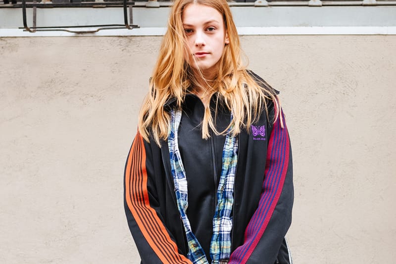 Slam Jam x Needles が購買意欲を駆り立てるアシンメトリーな配色のトラックスーツを製作