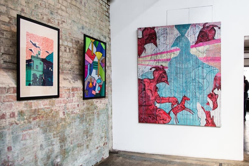 ブロンディ・マッコイやマーク・ゴンザレスら豪華著名人によるアート展 “426m2” に潜入 総勢34名のアート作品がランダムに敷き詰められたストリートな空間をチェック StolenSpace Gallery South Bank LONG LIVE SOUTH BANK 総勢34名 アートエキシビジョン 426m2 スケートデッキ 個性豊かなグラフィック スカルプチャー All a Tremulous Heart Requires Blondey McCoy ブロンディ・マッコイ Gonz ゴンズ Mark Gonzales マーク・ゴンザレス ドラムンベースの帝王 DJ/プロデュサー Goldie ゴールディー ストリートアーティスト D*Face ディフェイス ウィートペーストアーティスト Shepard Fairey シェパード・フェアリー HYPEBEAST ハイプビースト