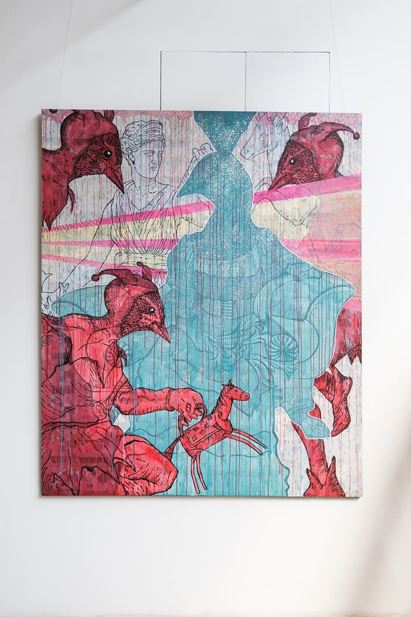 ブロンディ・マッコイやマーク・ゴンザレスら豪華著名人によるアート展 “426m2” に潜入 総勢34名のアート作品がランダムに敷き詰められたストリートな空間をチェック StolenSpace Gallery South Bank LONG LIVE SOUTH BANK 総勢34名 アートエキシビジョン 426m2 スケートデッキ 個性豊かなグラフィック スカルプチャー All a Tremulous Heart Requires Blondey McCoy ブロンディ・マッコイ Gonz ゴンズ Mark Gonzales マーク・ゴンザレス ドラムンベースの帝王 DJ/プロデュサー Goldie ゴールディー ストリートアーティスト D*Face ディフェイス ウィートペーストアーティスト Shepard Fairey シェパード・フェアリー HYPEBEAST ハイプビースト