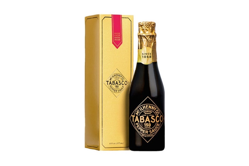 タバスコ生誕150周年を記念した “Diamond Reserve Sauce” が登場 15年寝かせた深い味わいを醸す辛党必見の逸品をご賞味あれ Tabasco タバスコ 誕150周年 限定ボトル Diamond Reserve Sauce ダイアモンド リザーブソース 15年 熟成 ルイジアナ州エイブリー島 最高級 唐辛子 ペッパーソース 白ワイン酢 オフィシャルストア 34.95ドル 約3,821円 HYPEBEAST ハイプビースト