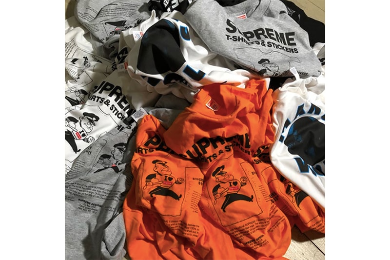 原宿の古着屋 What'z up が再び Supreme のアーカイブTシャツをデッドストックの状態で販売 誤ってタグを縫い付けた2007年のリコール商品より“T-Shirts & Stickers”とジェームス・ブラウンの追悼Tシャツの2種類を入荷した模様