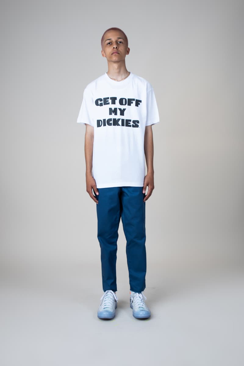 Dickies x UNION LA より古典的なアイテムを現代的に再構築した最新カプセルが登場 懐かしさを感じる色使いとアイコニックなロゴを際立たせた新感覚なワークウェアを提案 KAWS UNION ユニオン Noah ノア ROKIT ロキット Chris Gabbs クリス・ギブス UNION Los Angeles Dickies ディッキーズ GET OFF MY DICKIES コーチジャケット ボタンダウンシャツ フーディ ロングスリーブTシャツ ロゴTシャツ キャップ パステルカラー オンラインストア HYPEBEAST ハイプビースト