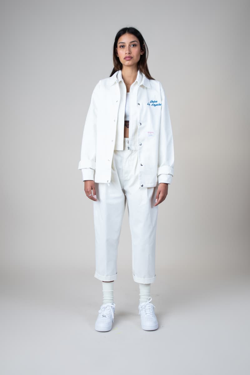 Dickies x UNION LA より古典的なアイテムを現代的に再構築した最新カプセルが登場 懐かしさを感じる色使いとアイコニックなロゴを際立たせた新感覚なワークウェアを提案 KAWS UNION ユニオン Noah ノア ROKIT ロキット Chris Gabbs クリス・ギブス UNION Los Angeles Dickies ディッキーズ GET OFF MY DICKIES コーチジャケット ボタンダウンシャツ フーディ ロングスリーブTシャツ ロゴTシャツ キャップ パステルカラー オンラインストア HYPEBEAST ハイプビースト