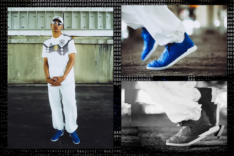 adidas Football X18 のストリートモデルが主役を飾る HYPEBEAST のオリジナルルックブック W杯を目前にフルモデルチェンジを遂げた最高級のスプリントモデルをオフコートに落とし込め