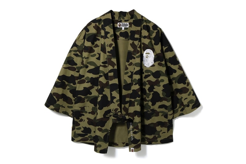 BAPE®️よりジャパネスクなエッセンスを取り入れた1ST CAMO柄の着物シャツが登場
