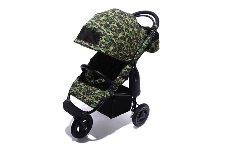 BAPE®️ よりアイコニックなカモ柄を大胆に使用した AIRBUGGY とのコラボベビーカーが登場