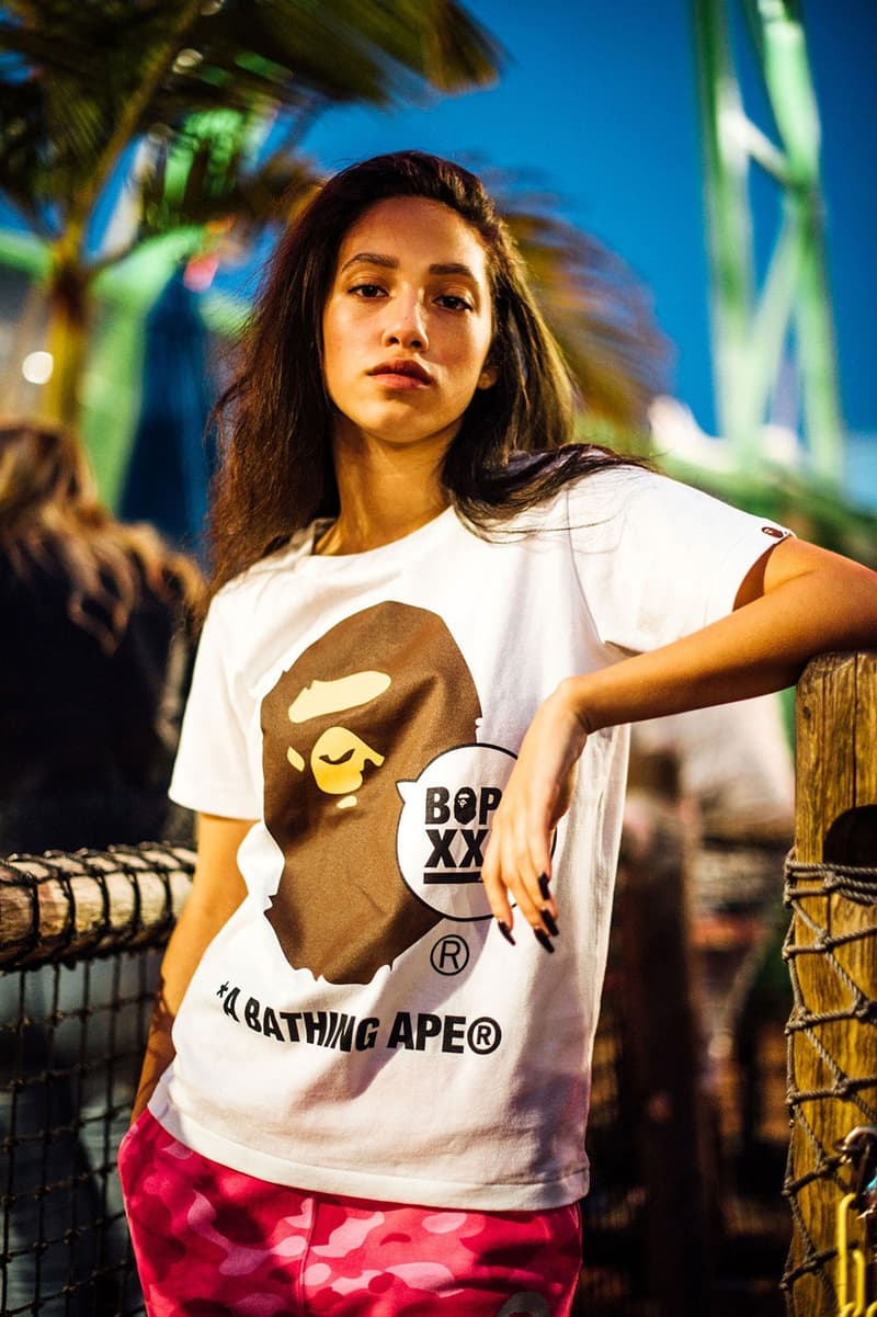 BAPE®️ のブランド設立25周年プロジェクト “BAPE XXV” が始動 〈Supreme（シュプリーム）〉や〈STÜSSY（ステューシー）〉と肩を並べるストリートの雄〈A BATHING APE®️（ア ベイシング エイプ）〉は、NIGO®（ニゴー）が1993年に立ち上げてから今年でブランド設立25周年を迎えた。そんな記念すべき1年を盛大に祝福すべく、〈BAPE®️〉は“BAPE XXV”プロジェクトを始動。コレクション第1弾ではAPE HEADやシャークモチーフに“25”を意味する“XXV”をアレンジし、Tシャツ3型、フーディ、時計、キーホルダー、iPhoneケース、ステッカーセットが登場する。また、本コレクションのメインとなる新柄“シティズカモ”には、BAPE®のアイコニックなロゴの数々、ショップを構える都市の地名に加え、25年＝四半世紀の月日を改めて感じさせる“1993-2018”の文字も組み込んだアニバーサリーにふさわしい仕上がりとなっている。  また、お馴染みのグリーン、ブルー、ピンクのカラーパレットには、限定色としてレッドを追加。“BAPE XXV”プロジェクトの幕開けとあるコレクション第1弾は、5月26日（土）より発売開始。取扱店舗などに関する詳細は、こちらから。  スワロフスキークリスタルを贅沢に使用した〈BAPE®️〉の新作ポロもお買い逃しのないように。 HYPEBEAST