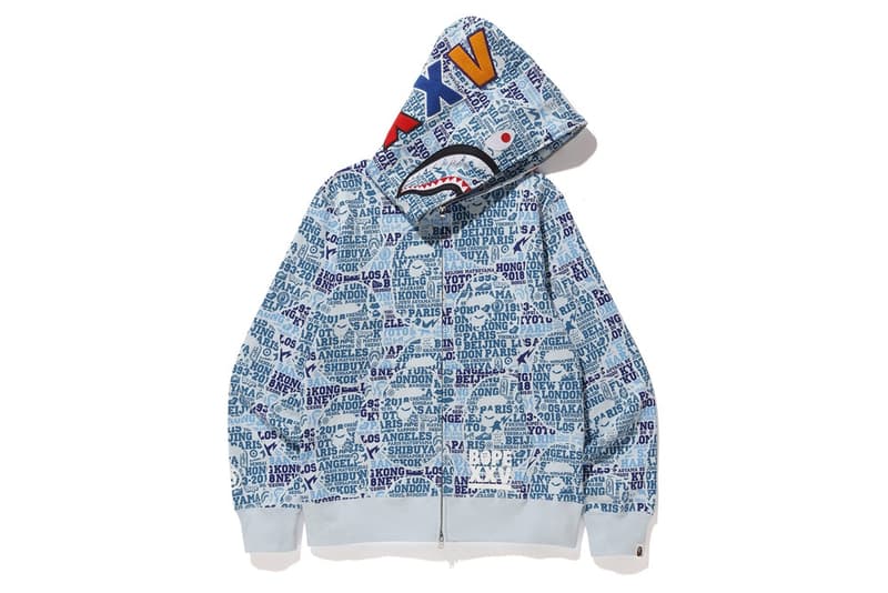 BAPE®️ のブランド設立25周年プロジェクト “BAPE XXV” が始動 〈Supreme（シュプリーム）〉や〈STÜSSY（ステューシー）〉と肩を並べるストリートの雄〈A BATHING APE®️（ア ベイシング エイプ）〉は、NIGO®（ニゴー）が1993年に立ち上げてから今年でブランド設立25周年を迎えた。そんな記念すべき1年を盛大に祝福すべく、〈BAPE®️〉は“BAPE XXV”プロジェクトを始動。コレクション第1弾ではAPE HEADやシャークモチーフに“25”を意味する“XXV”をアレンジし、Tシャツ3型、フーディ、時計、キーホルダー、iPhoneケース、ステッカーセットが登場する。また、本コレクションのメインとなる新柄“シティズカモ”には、BAPE®のアイコニックなロゴの数々、ショップを構える都市の地名に加え、25年＝四半世紀の月日を改めて感じさせる“1993-2018”の文字も組み込んだアニバーサリーにふさわしい仕上がりとなっている。  また、お馴染みのグリーン、ブルー、ピンクのカラーパレットには、限定色としてレッドを追加。“BAPE XXV”プロジェクトの幕開けとあるコレクション第1弾は、5月26日（土）より発売開始。取扱店舗などに関する詳細は、こちらから。  スワロフスキークリスタルを贅沢に使用した〈BAPE®️〉の新作ポロもお買い逃しのないように。 HYPEBEAST