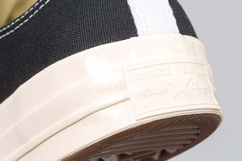 PLAY COMME des GARÇONS x Converse による最新コラボフットウェアが計4型ゲリラリリース ヴァージルコラボでも話題沸騰中のChuck Taylor ‘70をベースモデルに採用 CDG COMME des GARÇONS コム デ ギャルソン ワンポイント Converse コンバース グラフィックアーティスト Filip Pagowski フィリップ・パゴウスキー ハートロゴを Virgil Abloh ヴァージル・アブロー Chuck Taylor ‘70 Hi Low ブラック ホワイト 125ドル 約13,685円 HYPEBEAST ハイプビースト