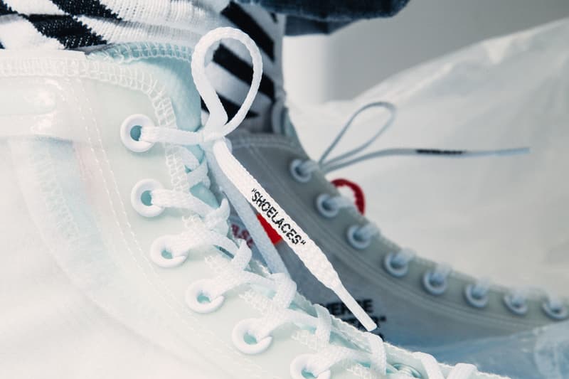 ヴァージル・アブロー x Converse Chuck Taylor All Star ’70 の細部を捉えたフォトセットが解禁 遂にグローバルローンチを迎える“The Ten”の最後の砦をチェック Virgil Abloh ヴァージル・アブロー Nike(ナイキ The Ten Chuck Taylor All Star ’70 VULCANIZED LEFT RIGHT” ジップタイ Off-White オフホワイト インダストリアルスタンプ Converse コンバース HYPEBEAST ハイプビースト
