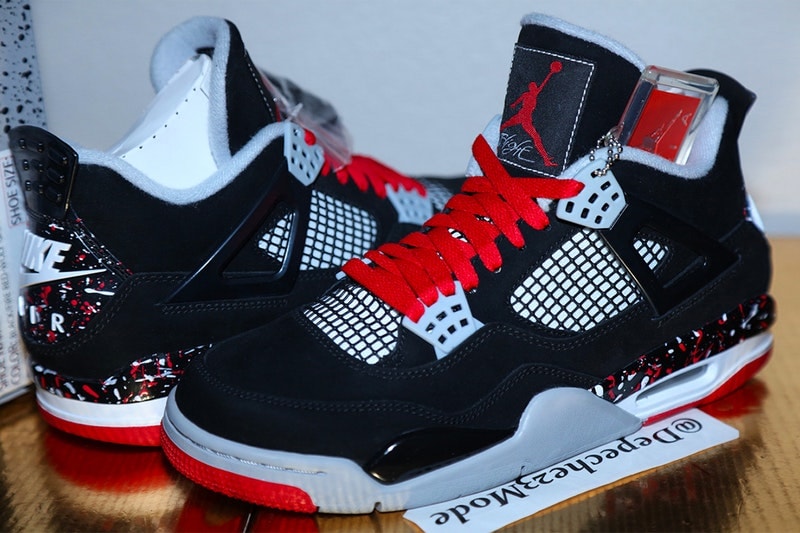 Drake がデザインした Nike Air Jordan 4 の未発表モデルがリーク DIY精神を宿すペイント加工や〈OVO〉の象徴であるフクロウがセットされたエッジィな1足のモデル名はAJ4“Splatter” トロント・ラプターズ Drake ドレイク Kendrick Perkins ケンドリック・パーキンス NBA Octoby’s very Own オクトーバーズ ベリー オウン Jordan Brand ジョーダン ブランド adidas アディダス Air Jordan 4 未発表モデル Instagram HYPEBEAST ハイプビースト