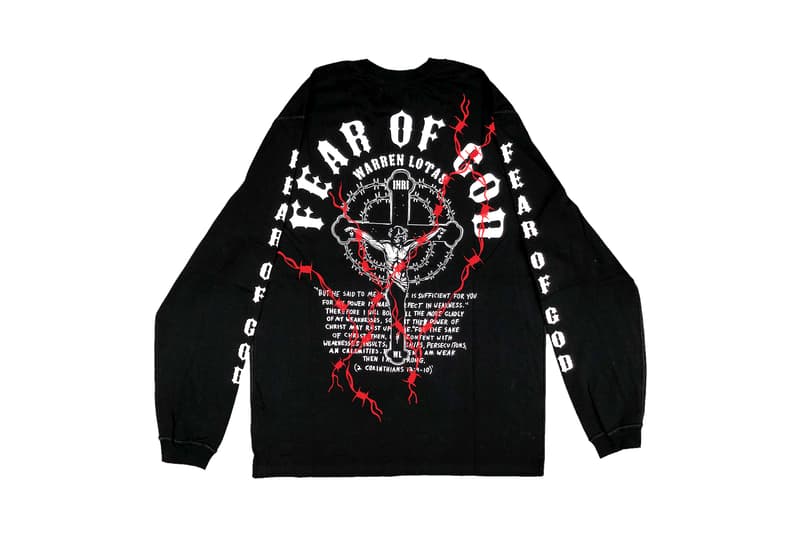 Fear of God が新鋭ブランド BILL by Warren Lotas を迎えたコラボカプセルを発表 有刺鉄線や〈Nike〉のスウッシュなど、強烈なアイコングラフィックを踏襲したアパレル5型が登場 UNITED ARROWS & SONS ESSENTIALS エッセンシャルズ Jerry Lorenzo ジェリー・ロレンゾ Fear of God フィア オブ ゴッド Warren Lotas ウォレン・ロータス Wiz Khalifa ウィズ・カリファ Bill Warren Lotas 有刺鉄線 十字架 フーディ ライダース Nike ナイキ スウッシュ トラックパンツ HYPEBEAST ハイプビースト